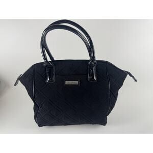 Vera Bradley Satchel Bag Womens‎ Quilted Patent Trim Purse Leaf Lining Handbag